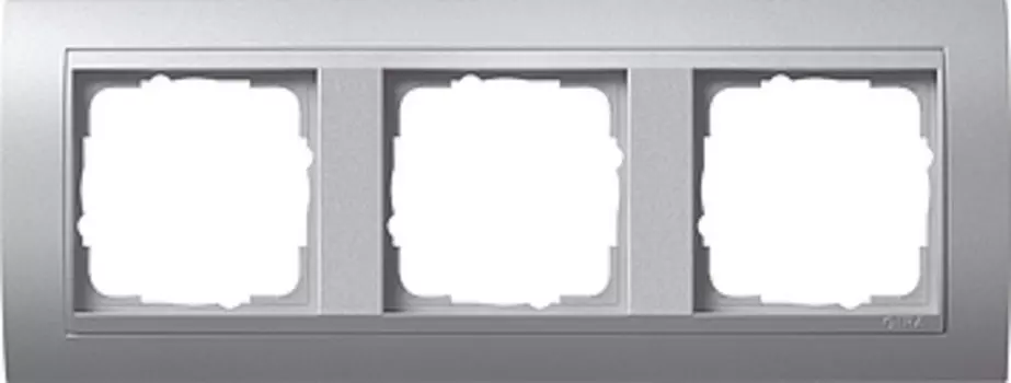 021336 Рамка Event Алюминий 3-постовая Gira