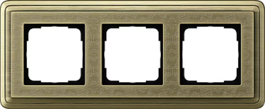 0213661 Рамка Classix Art Бронза 3-постовая Gira