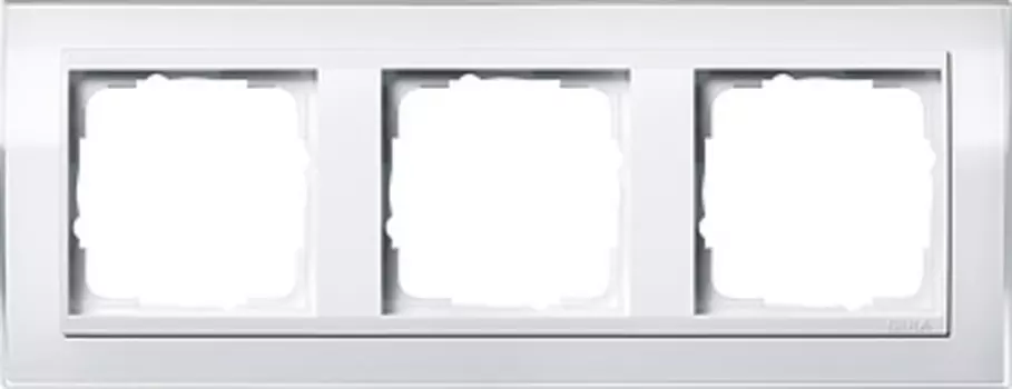 0213723 Рамка Event Clear Белый 3-постовая Gira