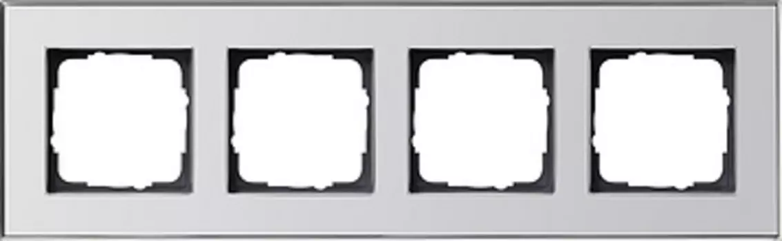 021410 Рамка Esprit Хром 4-постовая Gira