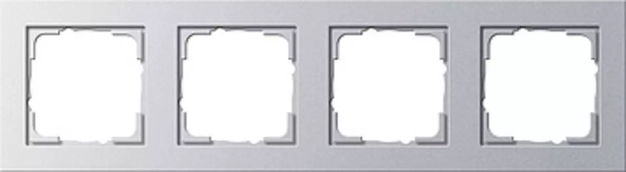021425 Рамка E2 Алюминий 4-постовая Gira