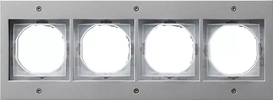 021465 Рамка TX44 Алюминий 4-постовая Gira