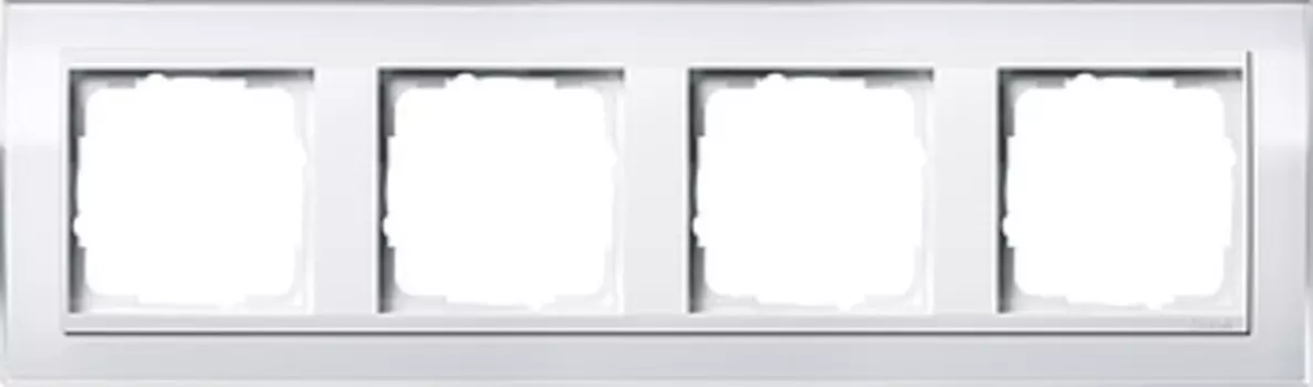 0214723 Рамка Event Clear Белый 4-постовая Gira