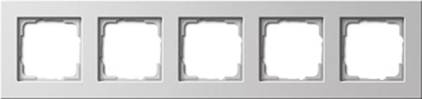0215201 Рамка E22 Белый 5-постовая Gira