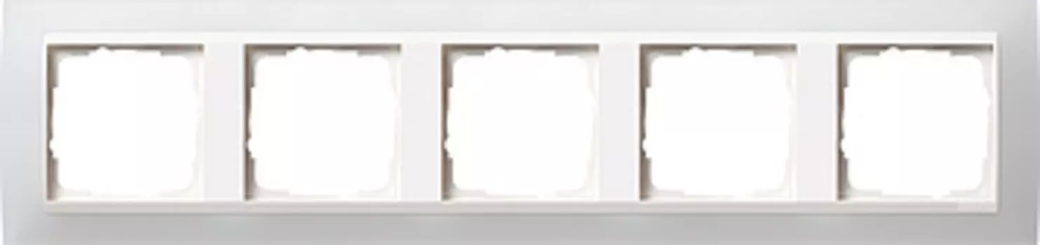 0215334 Рамка Event Белый 5-постовая Gira