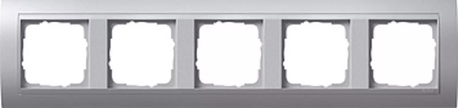 021536 Рамка Event Алюминий 5-постовая Gira