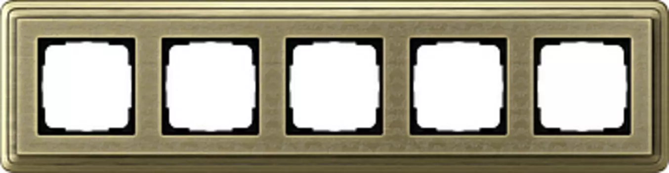 0215661 Рамка Classix Art Бронза 5-постовая Gira