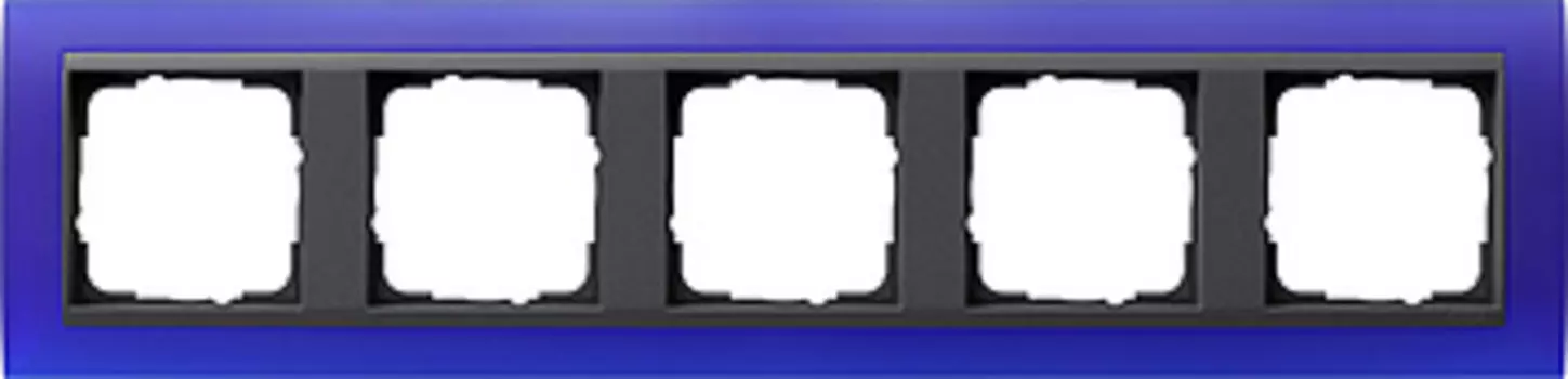 021589 Рамка Event Синий / Черный 5-постовая Gira