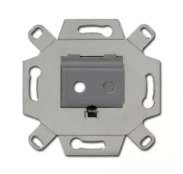 0230-0-0460 (0264/13-500), Адаптор/суппорт для TRS-разъёмов, mini-jack 3.5 мм, аудио, цвет серый, ABB