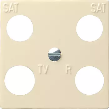 025801 Панель 50*50 мм для 4 канальной антенной розетки EVU 02/F (Hirschmann) Кремовый Gira