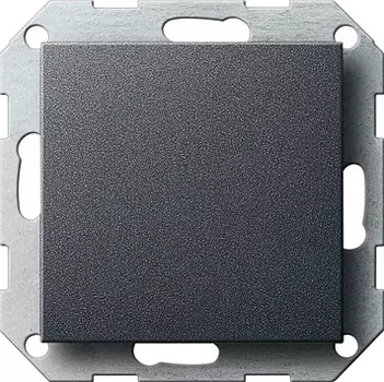 026828 Заглушка с опорной платой Антрацит Gira