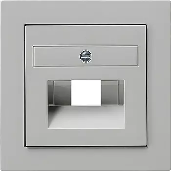 027042 Накладка 50*50 мм для розеток UAE/IAE Серый Gira S-color