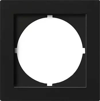 028147 Накладка с вырезом для приборов с панелью 50*50 мм DIN 49 086 Черный Gira S-color