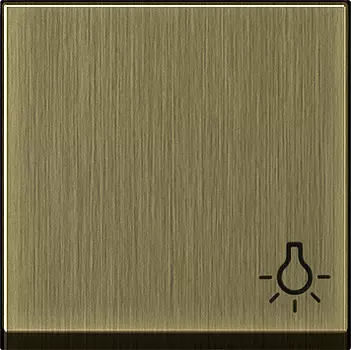 0285603 Клавиша с символом "свет" Бронза Gira