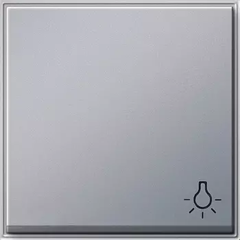 028565 Клавиша с символом "свет" Алюминий Gira TX44