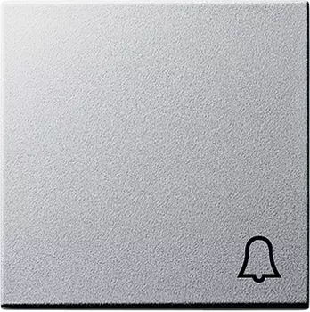 028626 Клавиша с символом "звонок" Алюминий Gira