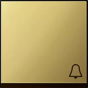 0286604 Клавиша с символом "звонок" Латунь Gira