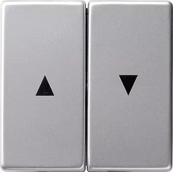 0294203 Двойная клавиша для жалюзи со стрелками Алюминий Gira E22