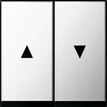 0294605 Двойная клавиша для жалюзи со стрелками Хром Gira