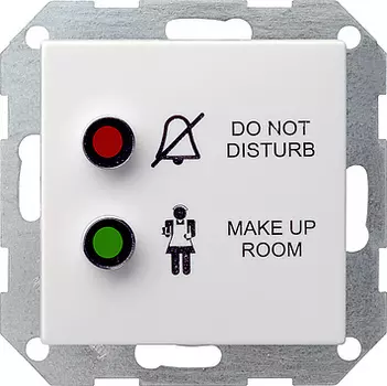 029727 Информационная накладка для отелей белый матовый Белый Gira