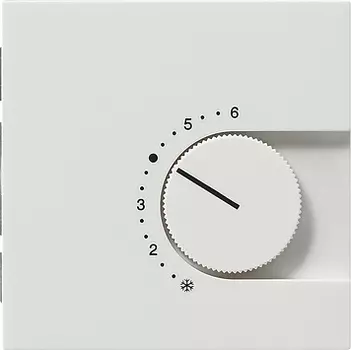 0397112 Терморегулятор с переключающим контактом на 24V/10 (4)A Белый Gira F100