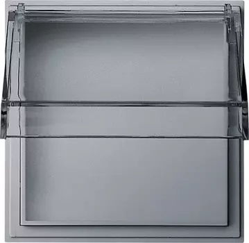 040965 Панель с прозрачной крышкой Алюминий Gira TX44