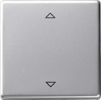 0545203 Радионакладка системы управления жалюзи с возможностью подключения датчиков Алюминий Gira E22