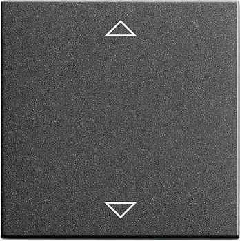 054528 Радионакладка системы управления жалюзи с возможностью подключения датчиков Антрацит Gira