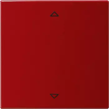 054543 Радионакладка системы управления жалюзи с возможностью подключения датчиков Красный Gira S-color