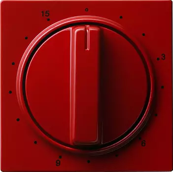 064043 Накладка таймера 15 мин Красный Gira S-color