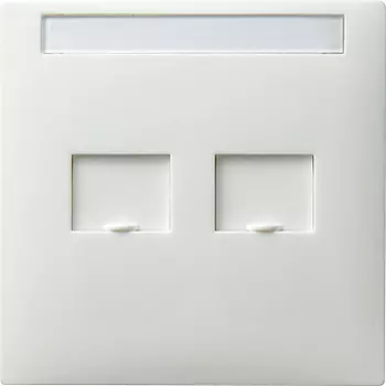066340 Накладка телефонной розетки Белый Gira S-color