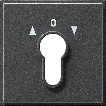 066467 Накладка выключателя с ключом для жалюзи Антрацит Gira TX44