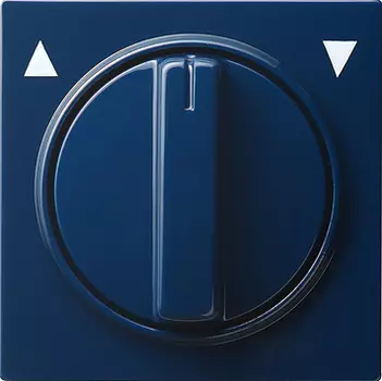 066646 Накладка с ручкой для жалюзи Синий Gira S-color