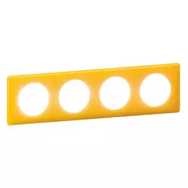 066674 Рамка Celiane Классика Песочный муар 4-постовая Legrand