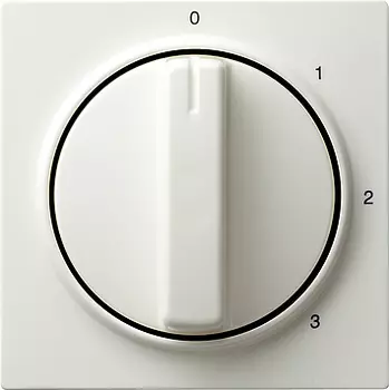 066940 Накладка с ручкой для трехступенчатого переключателя Белый Gira S-color