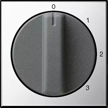 0669605 Накладка с ручкой для трехступенчатого переключателя Хром Хром Gira