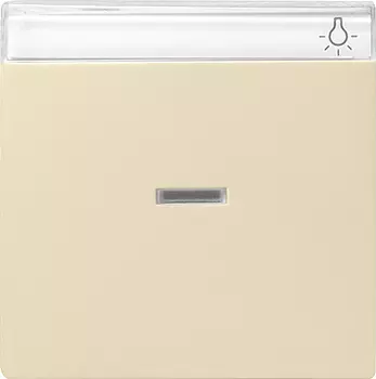 067001 Одинарная клавиша с полем для надписи и подсветкой Кремовый Gira