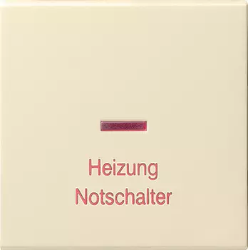 067801 Клавиша "Аварийный выключатель отопления" Кремовый Gira