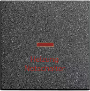 067828 Клавиша "Аварийный выключатель отопления" Антрацит Gira