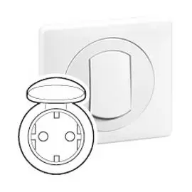067841 Celiane Лицевая панель розетка 2к+З IP44 НЕМ Legrand