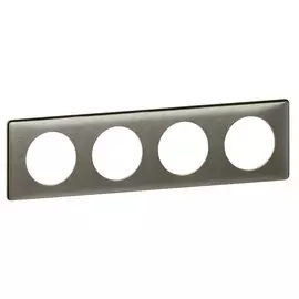 068974 Рамка Celiane Металлик Вольфрам 4-постовая Legrand