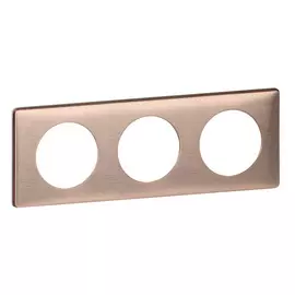 068993 Рамка Celiane Металлик Медь 3-постовая Legrand