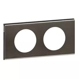 069032 Рамка Celiane Металл Черный никель 2-постовая Legrand