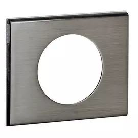 069101 Рамка Celiane Металл Фактурная сталь 1-постовая Legrand