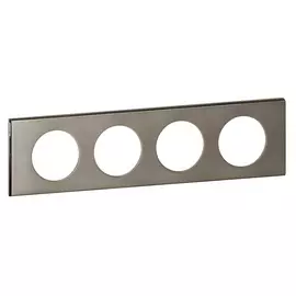 069104 Рамка Celiane Металл фактурная сталь 4-постовая Legrand