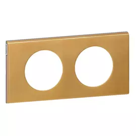 069132 Рамка Celiane Металл Золото 2-постовая Legrand