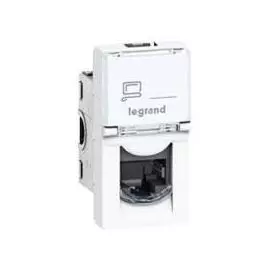 076551 Mosaic RJ45 UTP кат5е 1мод белая Legrand