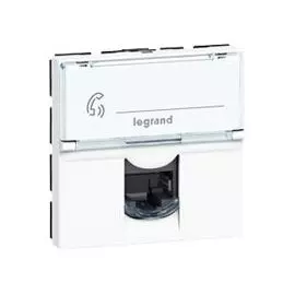 076576 Mosaic RJ45 STP кат6А 2мод белая Legrand