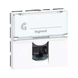 076592 Mosaic RJ45 FTP кат6 90° белая Legrand