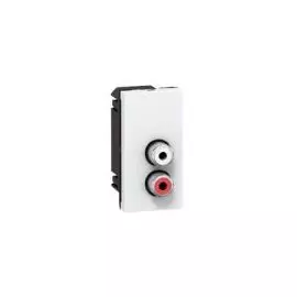 078753 Mosaic Розетка Аудио стерео 2 RCA Legrand